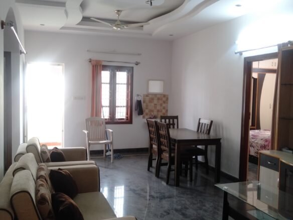 Fully Furnished 1200 sq ft 2BHK 1st Floor House for Rent | Stylish & Move-In Ready, Furnished hall https://renthouzz.in/