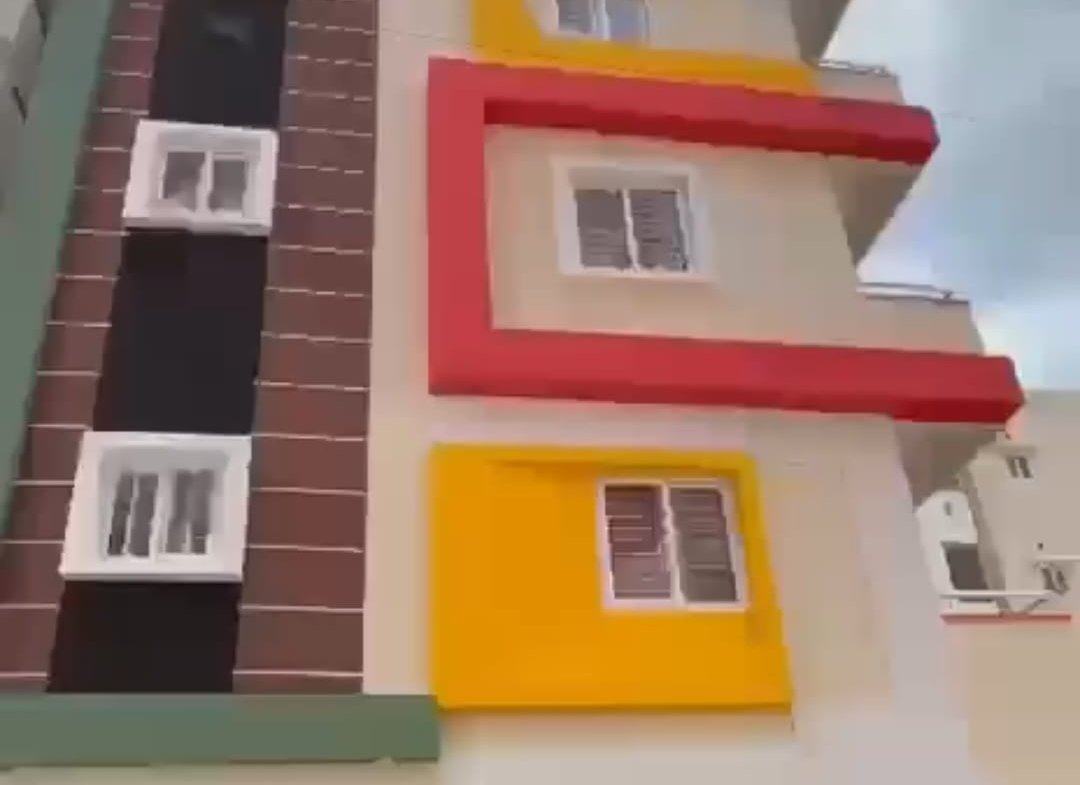 Front view of brand new Independent Rental Income Building for sale in Electronic City Bangalore