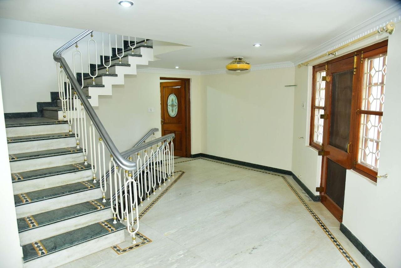 Stair Case of the 5BHK Independent House for Rent in Koramangala ST Bed Layout Bangalore-Renthouzz