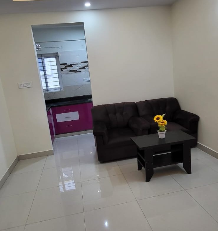 Sofa in hall fully furnished flat 1bhk