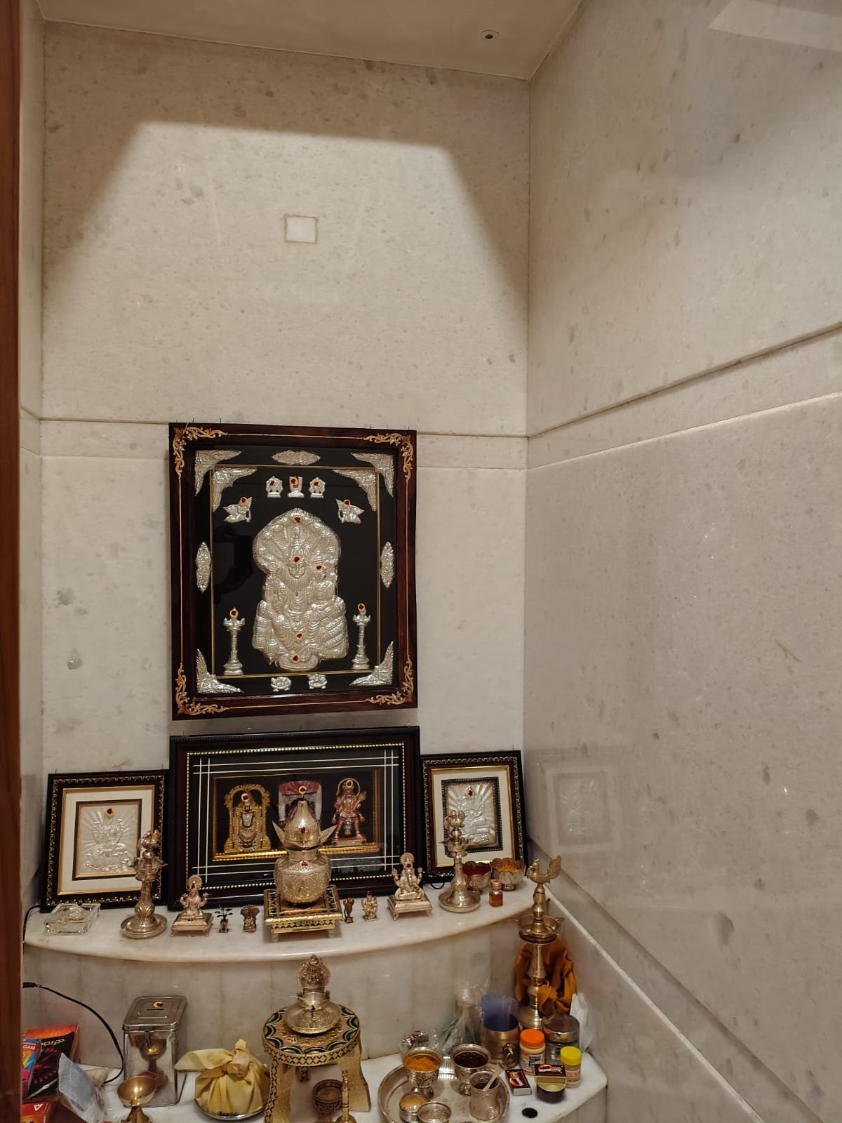 4BHK Duplex House for Sale in Rajeshwarinagara, Madanayakanahalli Renthouzz Pooja room of 4BHK Duplex House for Sale in Rajeshwarinagara, Madanayakanahalli Renthouzz