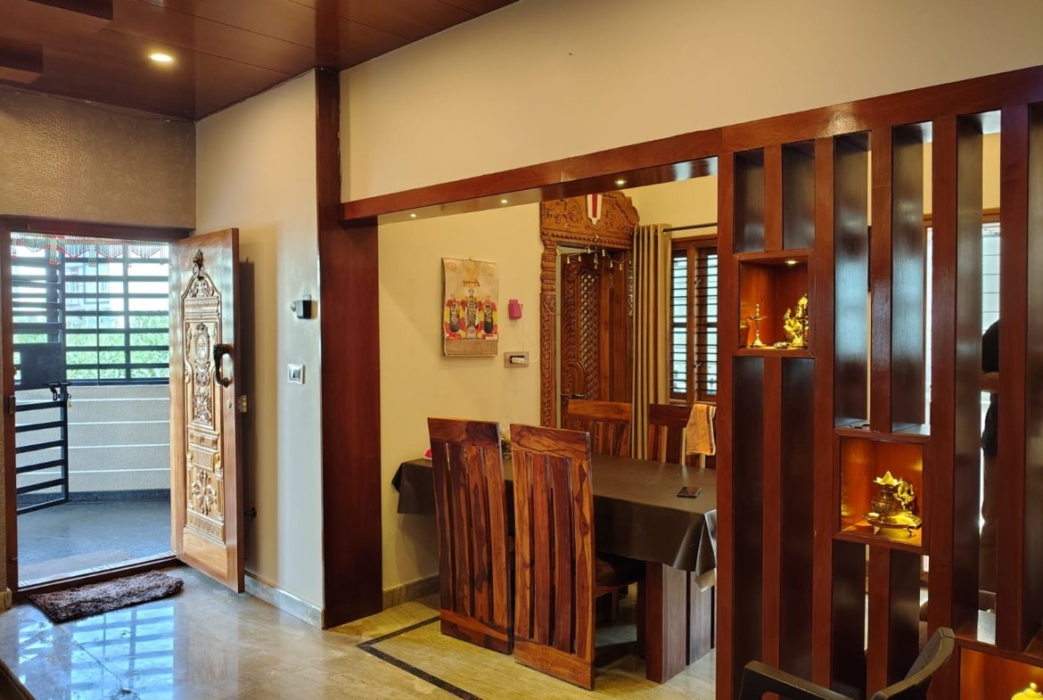 Dinning room of 4BHK Duplex House for Sale in Rajeshwarinagara, Madanayakanahalli Renthouzz