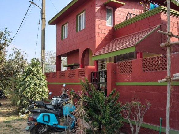 Front View of 3BHK Duplex House for Sale in Rainbow Garden Layout, Bannerghatta Main Road, Bangalore Renthouzz
