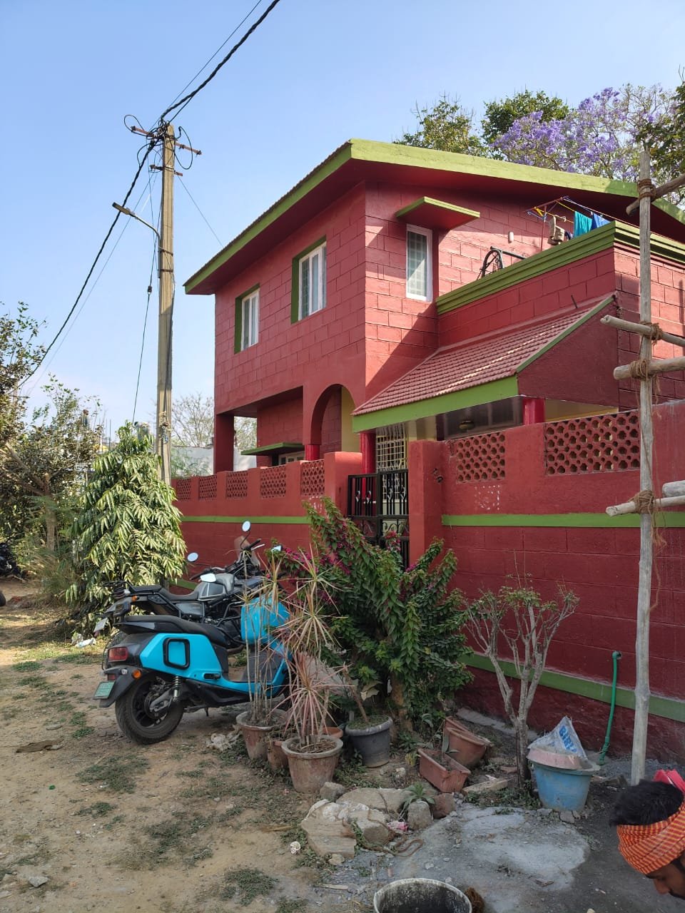 Front View of 3BHK Duplex House for Sale in Rainbow Garden Layout, Bannerghatta Main Road, Bangalore Renthouzz