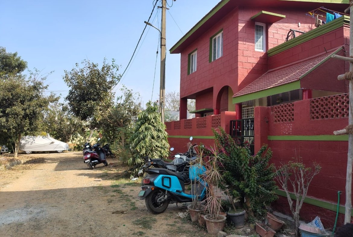 Front View of 3BHK Duplex House for Sale in Rainbow Garden Layout, Bannerghatta Main Road, Bangalore Renthouzz