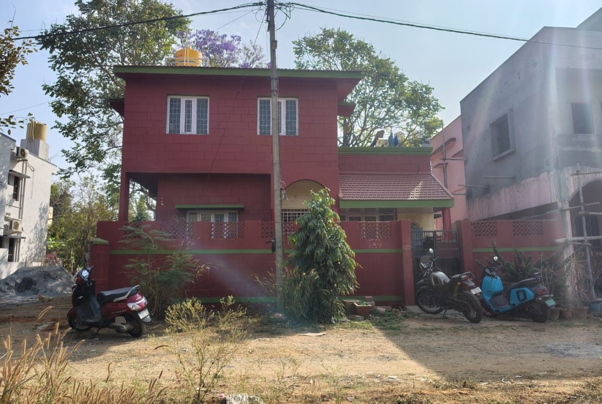 Front View of 3BHK Duplex House for Sale in Rainbow Garden Layout, Bannerghatta Main Road, Bangalore Renthouzz