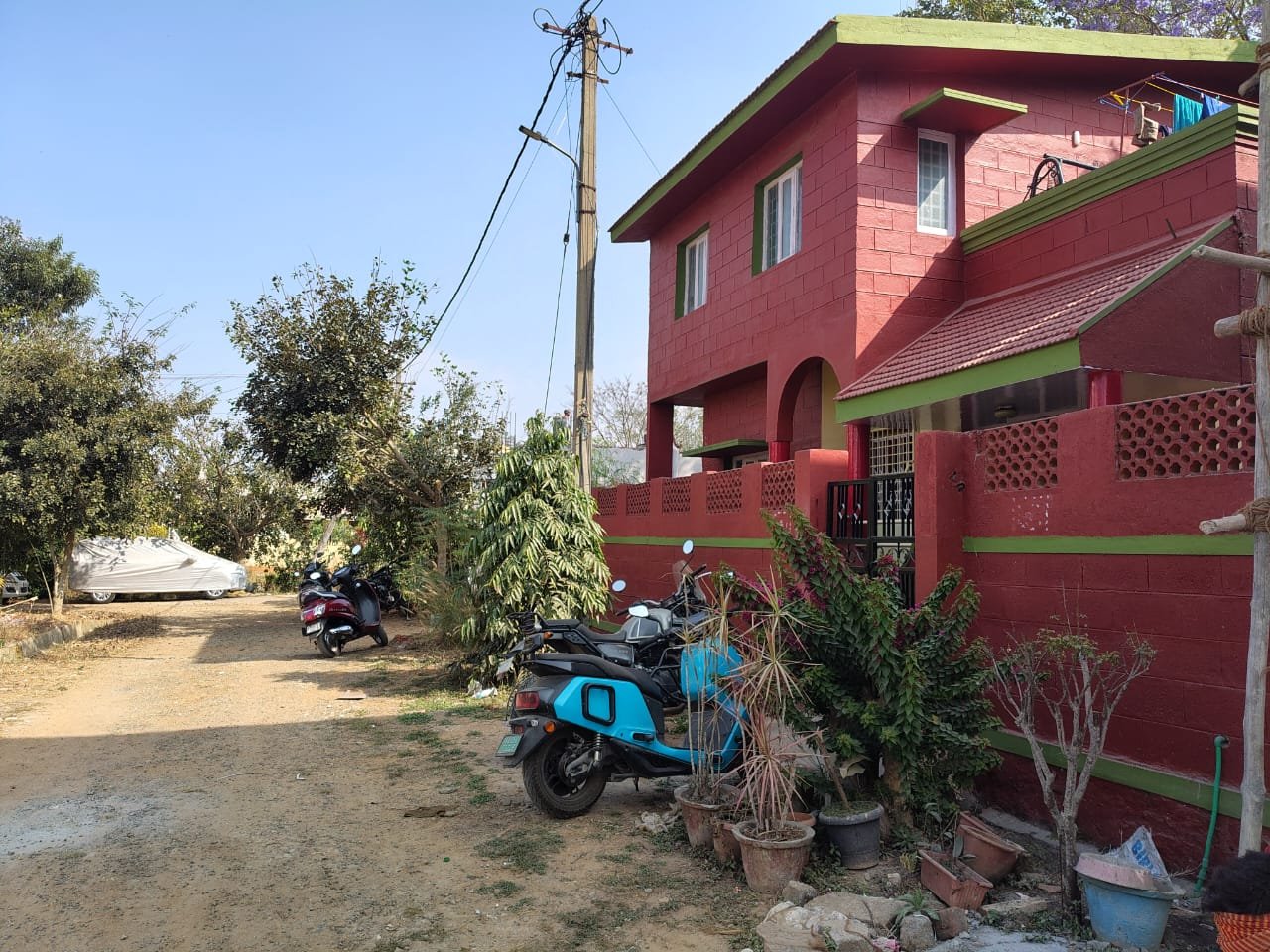Front View of 3BHK Duplex House for Sale in Rainbow Garden Layout, Bannerghatta Main Road, Bangalore Renthouzz