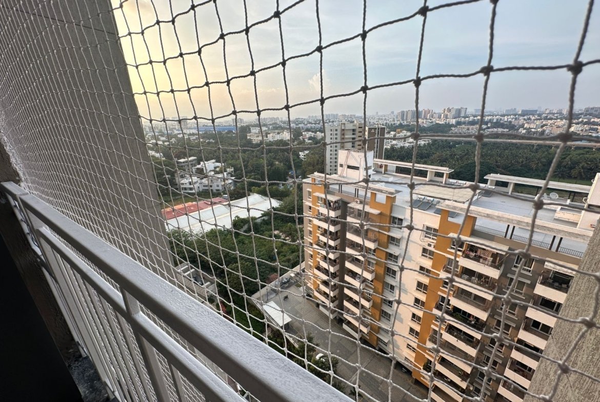 North facing balcony with city view in Prestige Elysian Bannerghatta Road