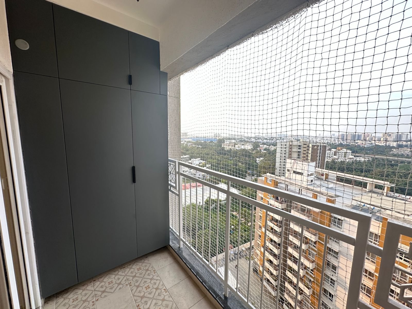 North facing balcony with city view in Prestige Elysian Bannerghatta Road