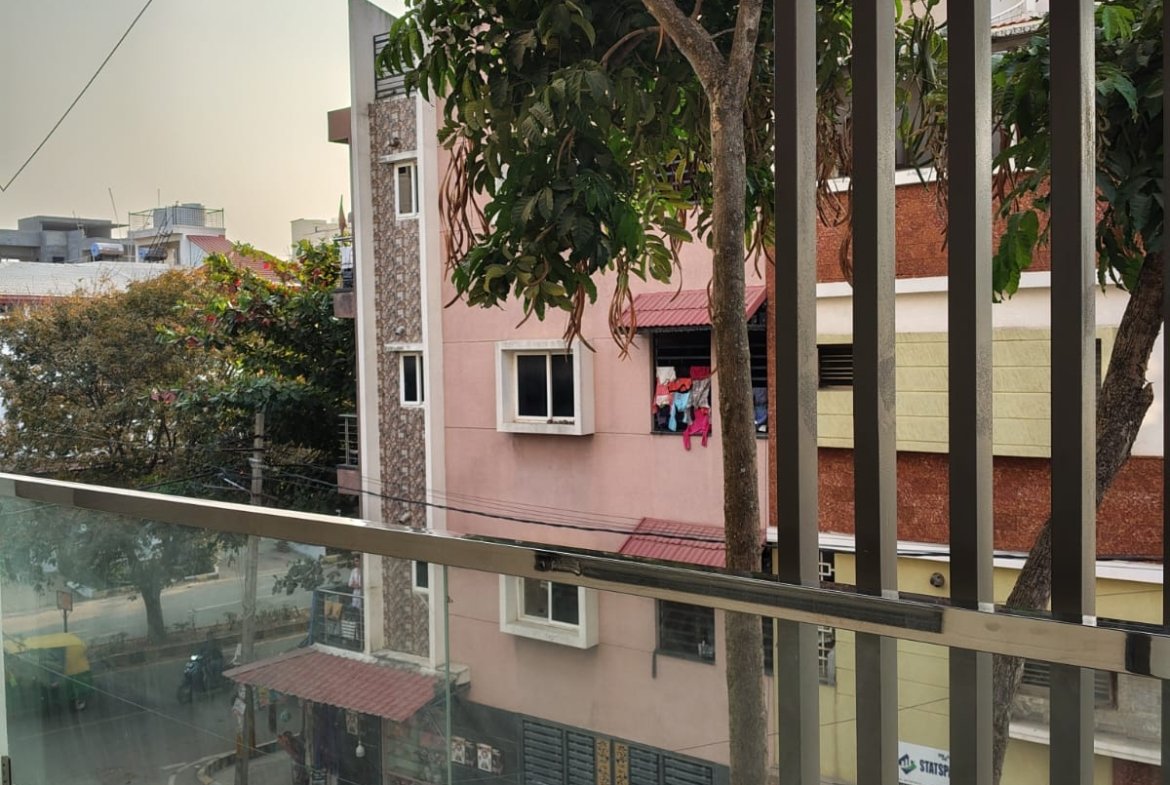 North facing balcony with open view in brand new apartment JP Nagar 8th Phase