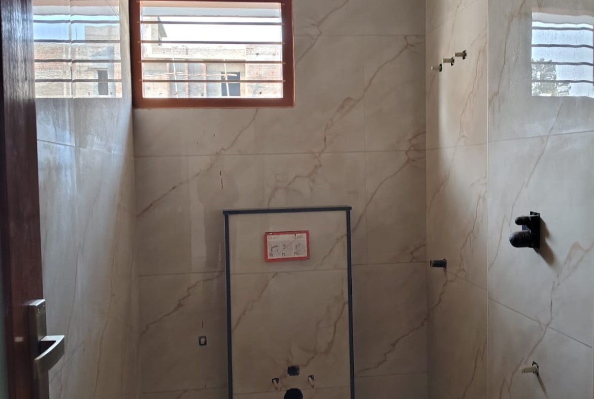 Modern washroom with attached bathroom in brand new 3BHK flat JP Nagar Bangalore