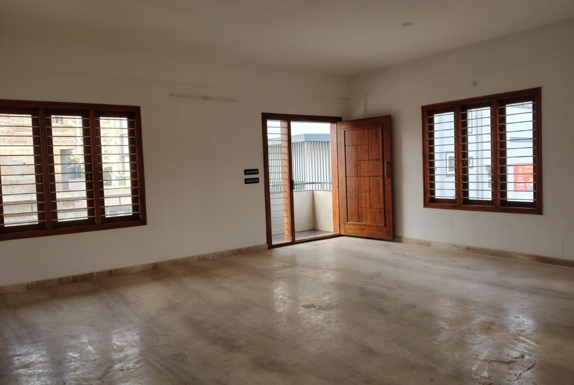 Spacious living hall in brand new 3BHK apartment for sale in JP Nagar 8th Phase Bangalore