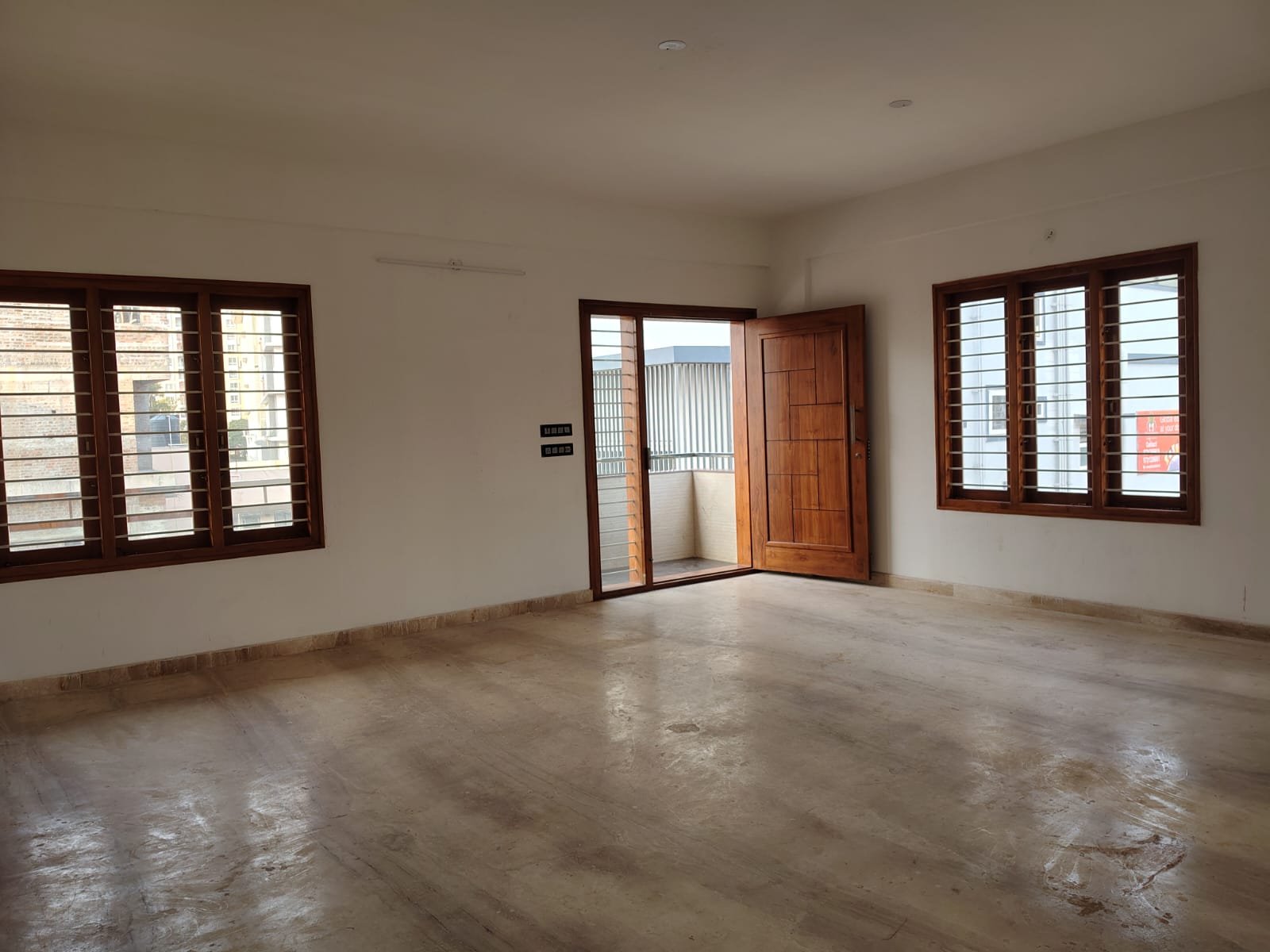 Spacious living hall in brand new 3BHK apartment for sale in JP Nagar 8th Phase Bangalore