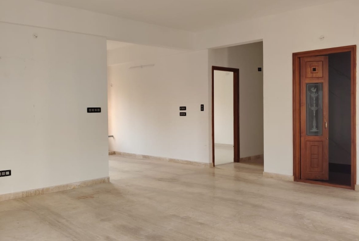Spacious living hall in brand new 3BHK apartment for sale in JP Nagar 8th Phase Bangalore