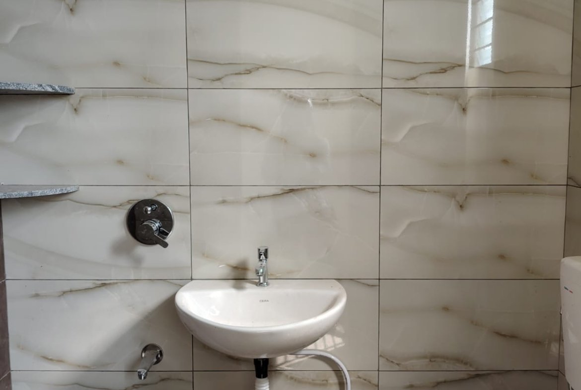 modern bathrooms 2BHK flat for rent BTM Layout with geyser fittings
