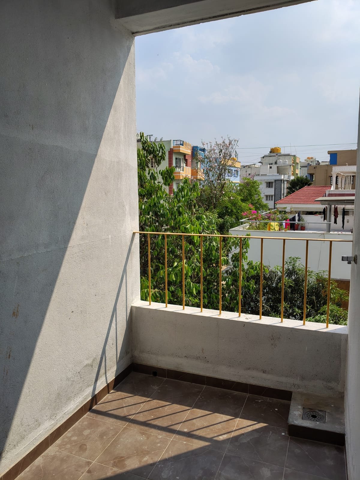 Balcony in Fully Furnished 2BHK for Rent in BTM Layout 1st Stage balcony 2BHK fully furnished flat for rent BTM Layout open view