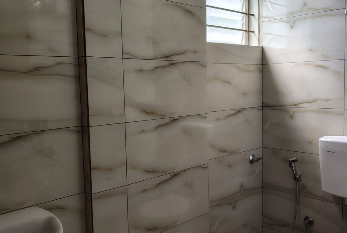 washroom 2BHK flat BTM Layout modern toilet fittings clean