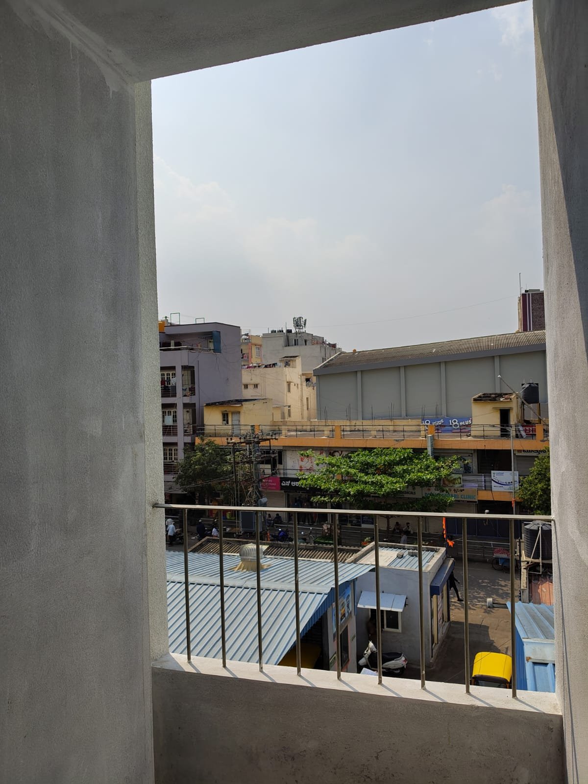 Balcony in Fully Furnished 2BHK for Rent in BTM Layout 1st Stage balcony 2BHK fully furnished flat for rent BTM Layout open view