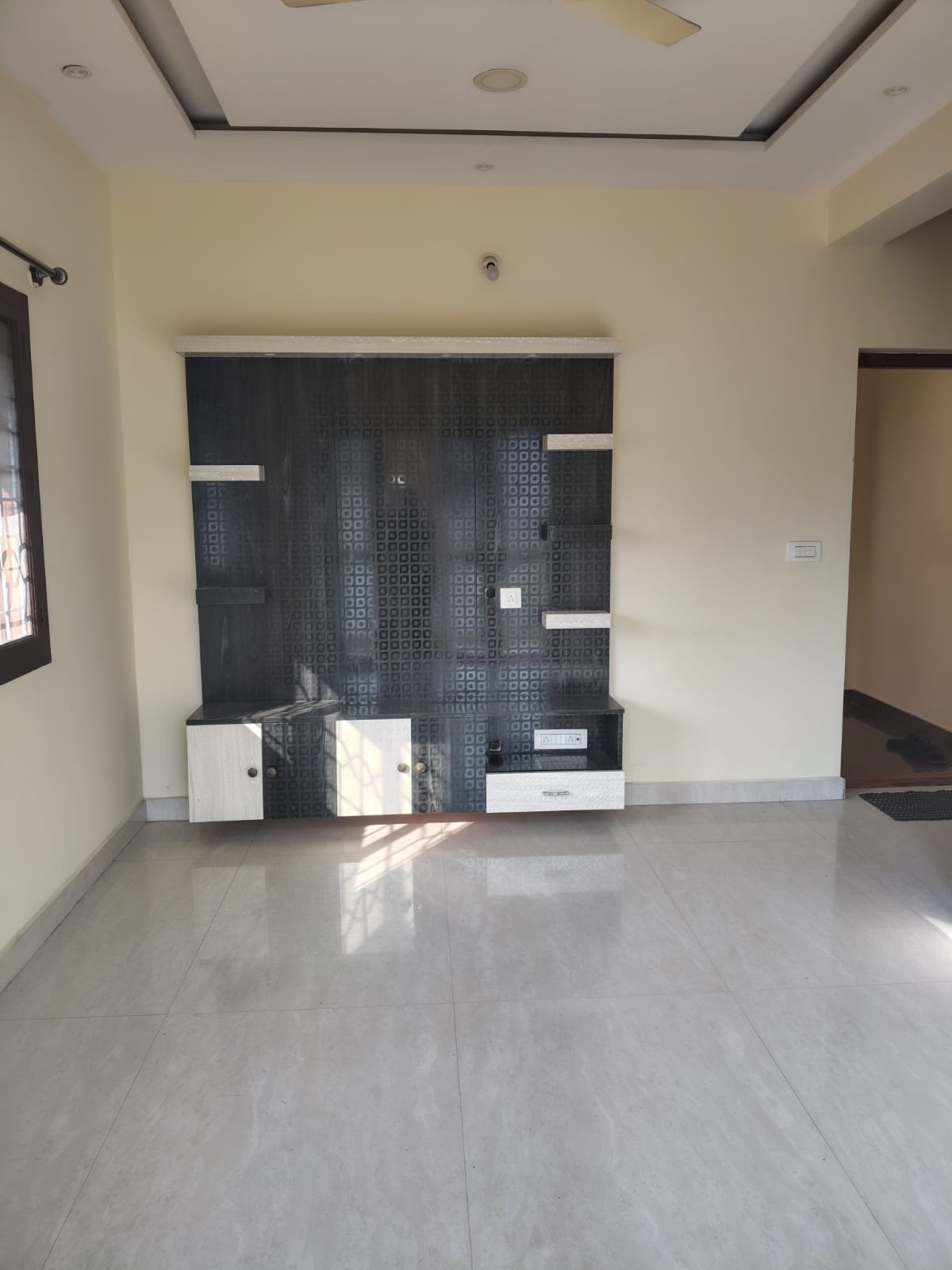 living hall 2BHK semi furnished flat Koramangala 6th Block spacious