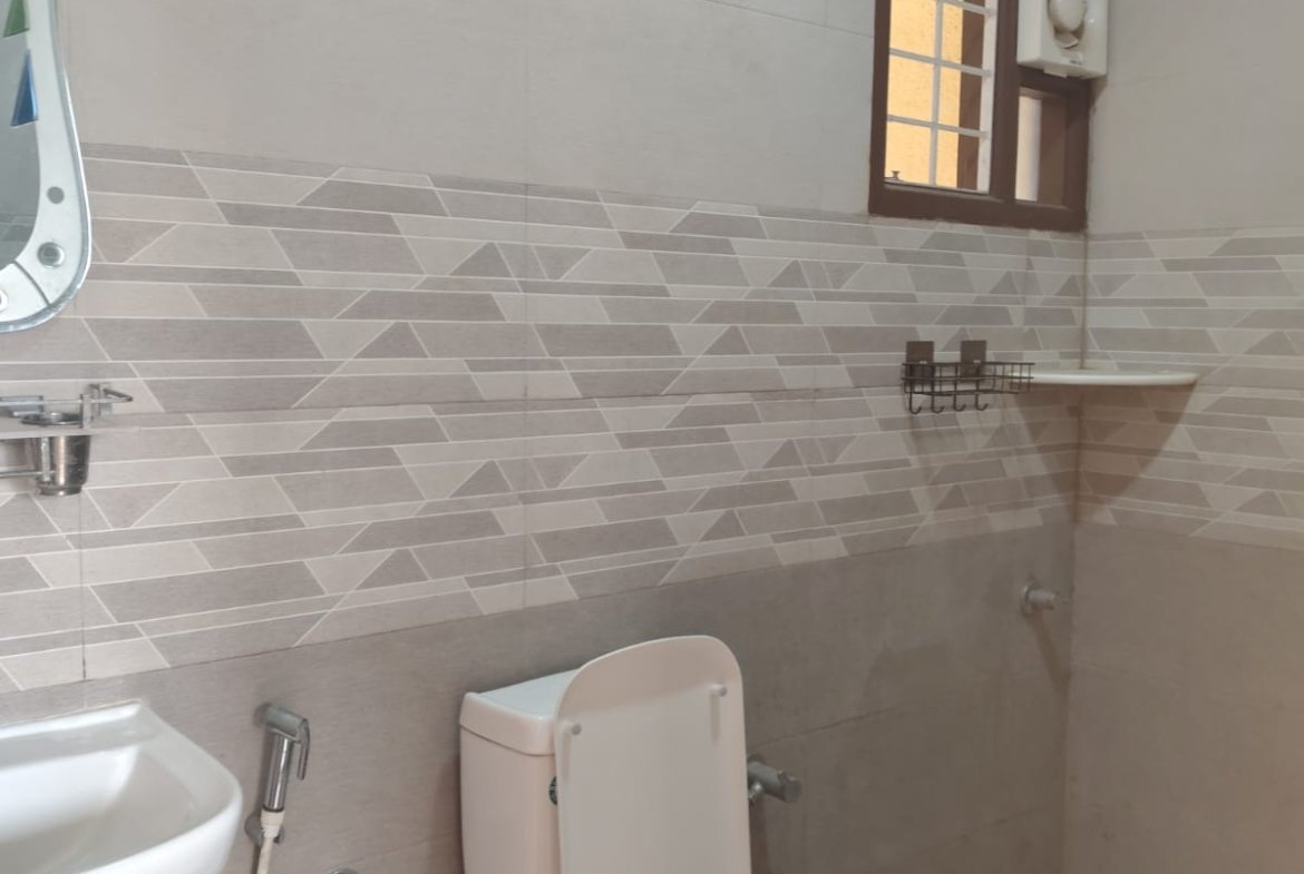 bathroom 2BHK semi furnished flat Koramangala 6th Block geyser fittings