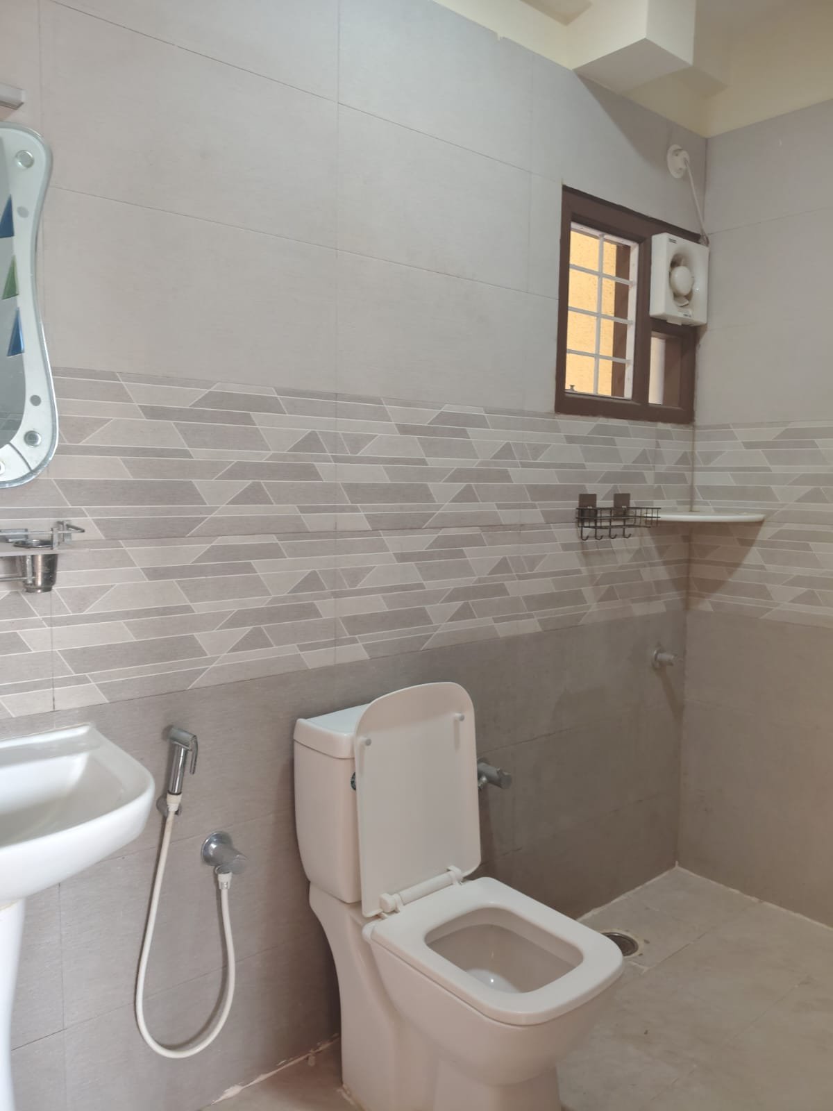 bathroom 2BHK semi furnished flat Koramangala 6th Block geyser fittings