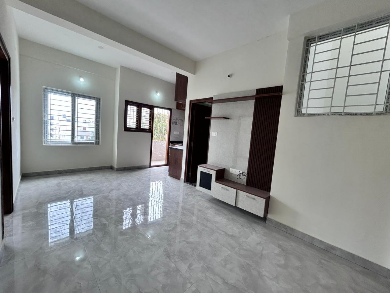 Brand new 1BHK furnished flat for rent near Star Bazar in Akshaya Nagar Bangalore with modern interiors