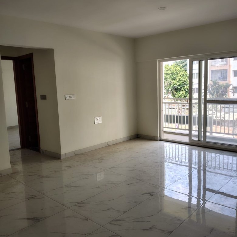 Spacious living room in west facing 2BHK apartment for sale in JP Nagar 7th Phase Bangalore