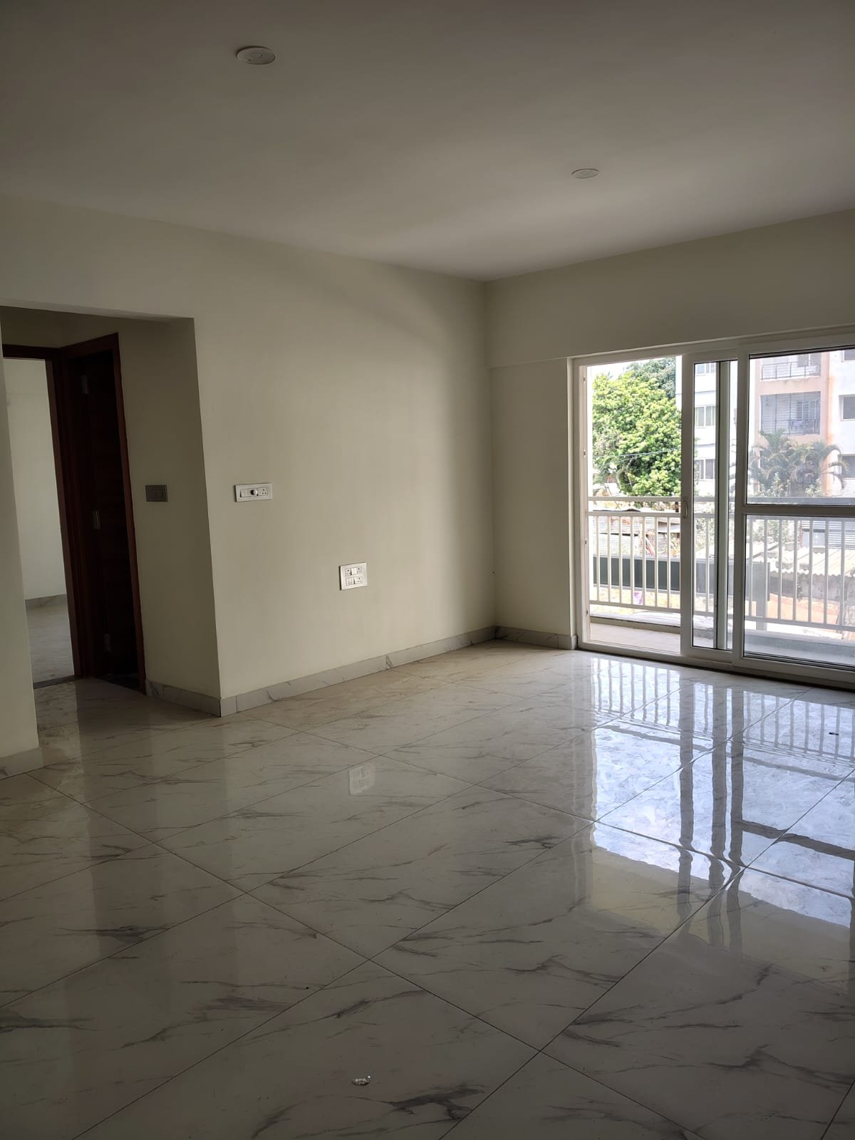 Spacious living room in west facing 2BHK apartment for sale in JP Nagar 7th Phase Bangalore