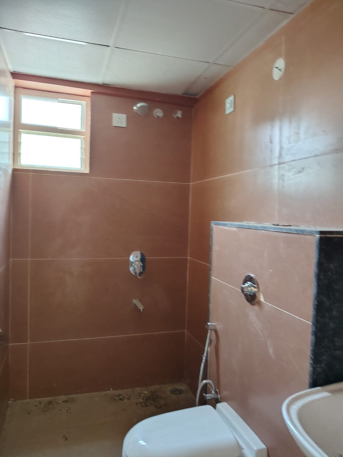 modern washroom in east facing 3BHK apartment Kothanur JP Nagar Bangalore