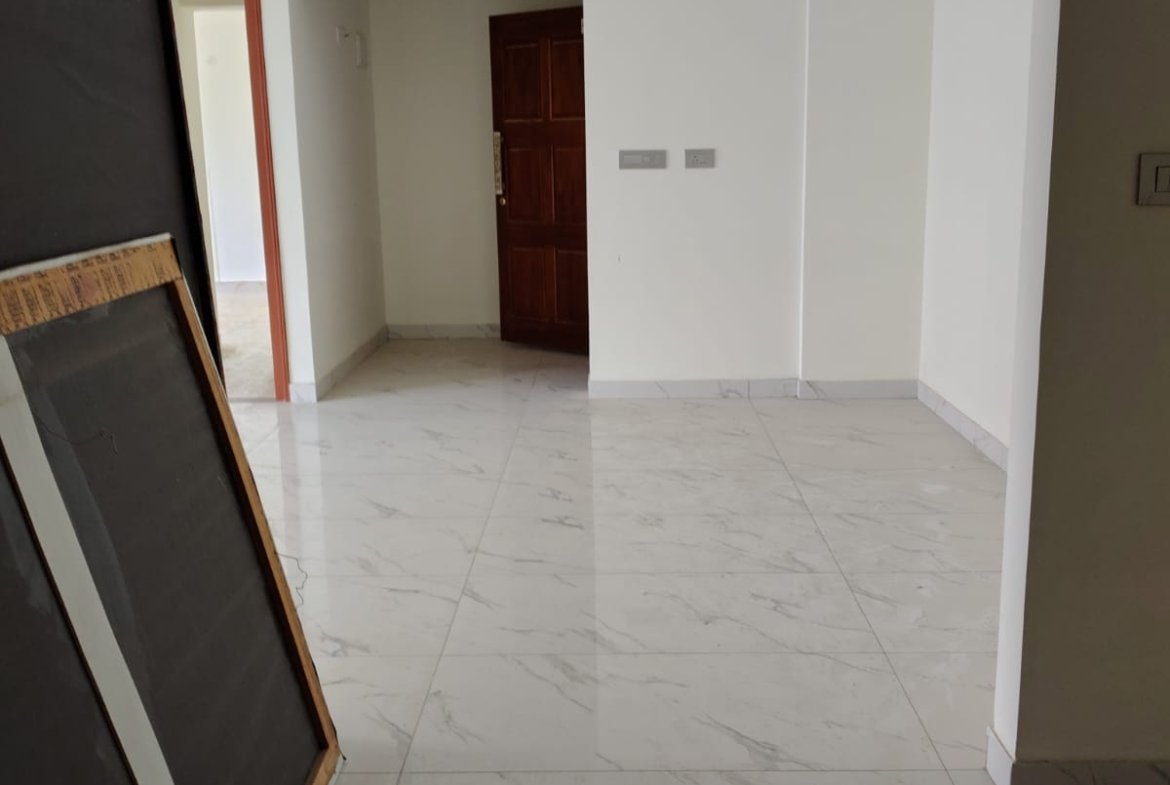 Modular kitchen with utility area in 2BHK flat for sale in Kothanur South Bangalore