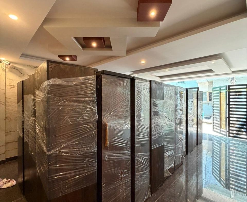 parking area with 1BHK unit in PG building for sale Marathahalli Bangalore rental property