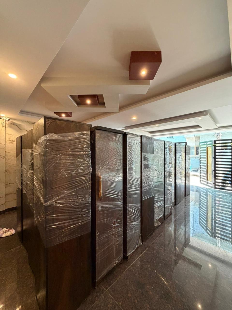 parking area with 1BHK unit in PG building for sale Marathahalli Bangalore rental property