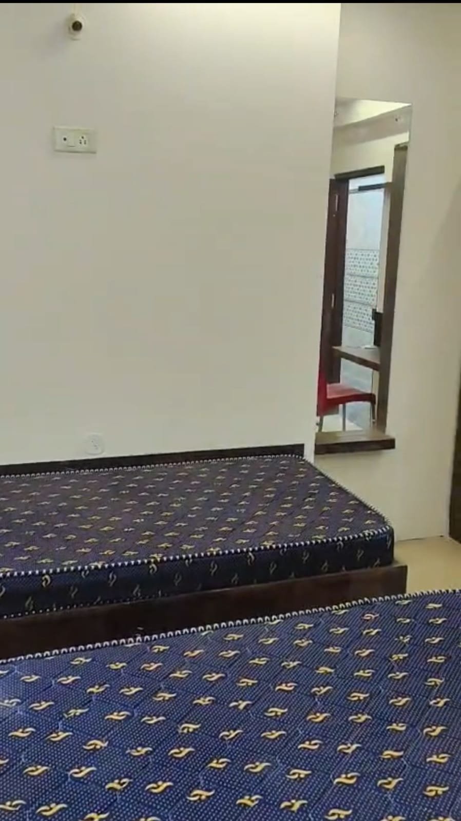 Modern furnished single room in new G+6 PG building SG Palya with bed wardrobe desk and attached bathroom