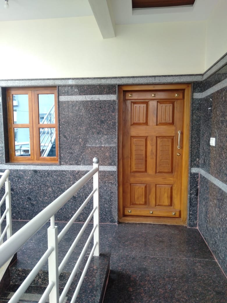 West facing main entrance door of 2BHK flat Bannerghatta Road
