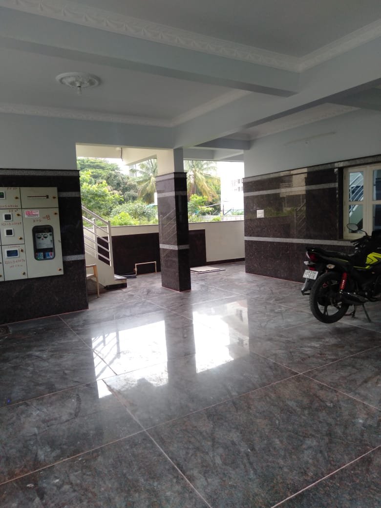 2BHK apartment parking area near Decathlon Bannerghatta Road Bangalore