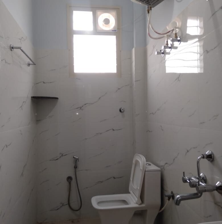 Clean bathroom with modern fittings 2BHK Bannerghatta Bangalore