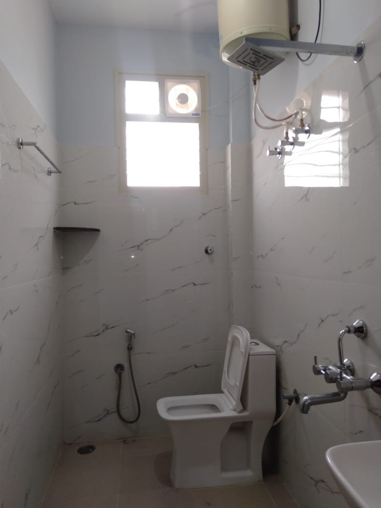Clean bathroom with modern fittings 2BHK Bannerghatta Bangalore